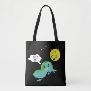 Bolso De Tela Calentamiento del planeta