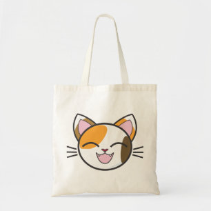 Bolso De Tela Calico Cat Kitty Cute Adorable Diversión Niños Ani