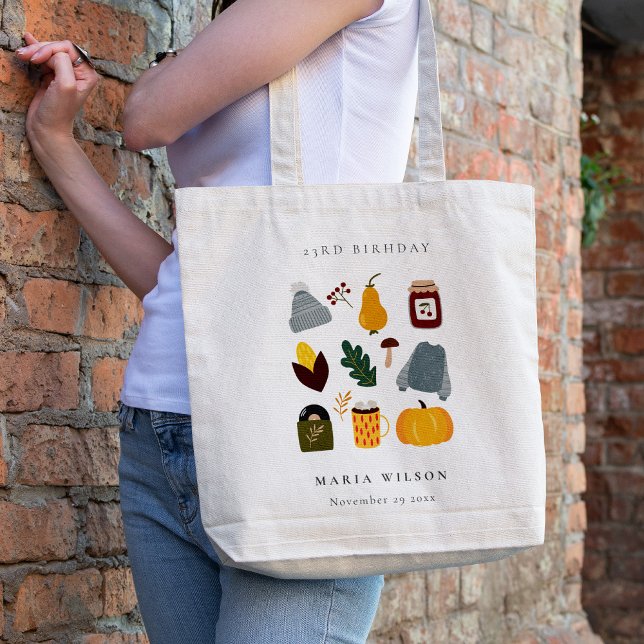 Bolso De Tela Cálido y acogedor otoño esencial cualquier cumplea (Subido por el creador)