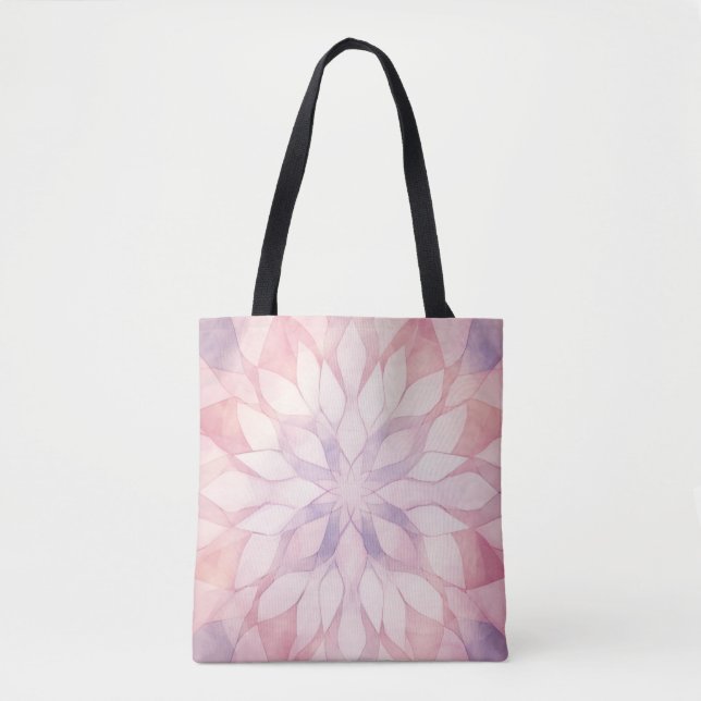 Bolso De Tela Calidoscopio Rosa (Anverso)