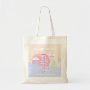 Bolso De Tela California, Beach, Travel Art, Preppy, Pastel