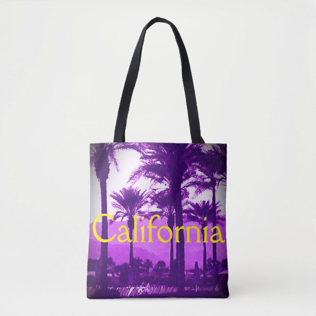 Bolso De Tela California Estampado Total (Anverso)
