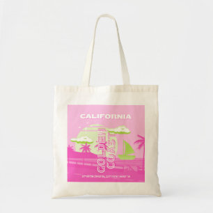 Bolso De Tela California, Los Ángeles, Travel Art, Preppy, Pink
