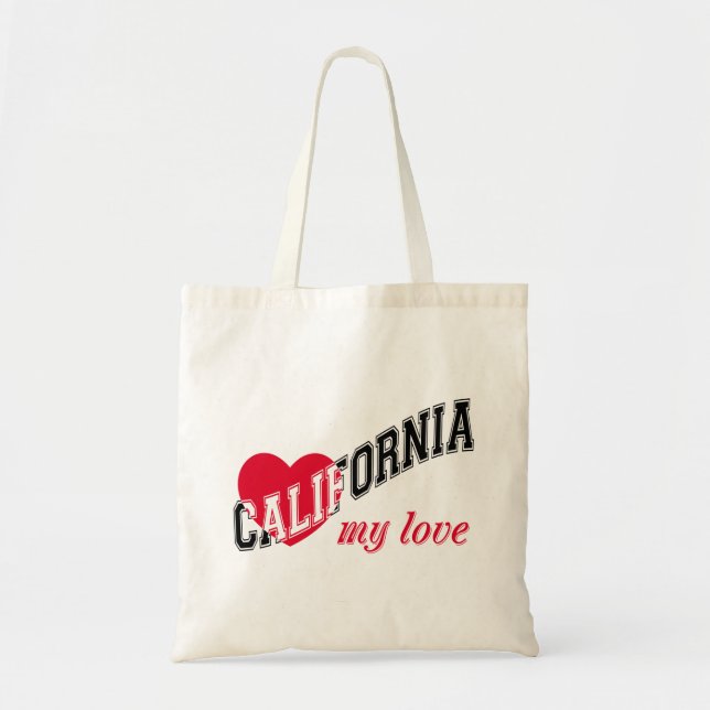 Bolso De Tela California mi amor (Frente)