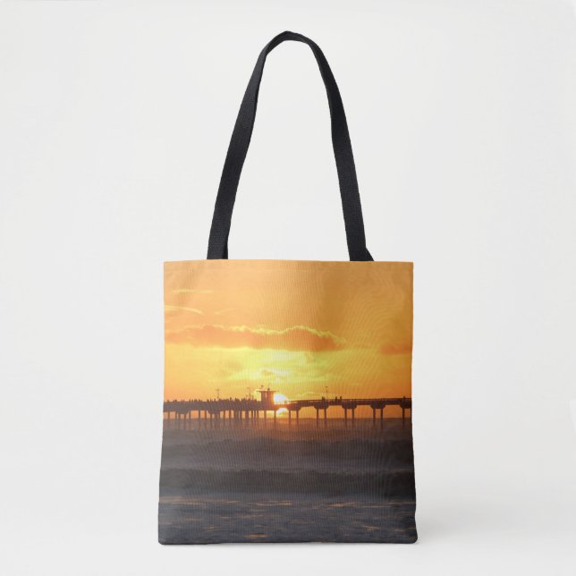 Bolso De Tela California Peer at the Sunset (Anverso)