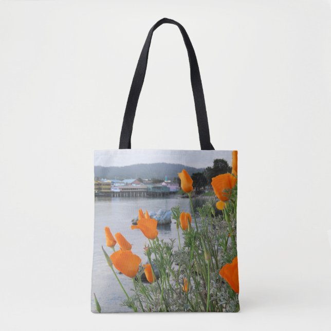 Bolso De Tela California Poppies (Anverso)