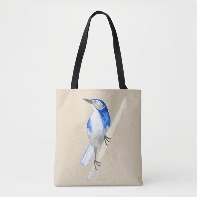 Bolso De Tela California Scrub Jay (Anverso)