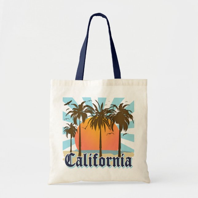 Bolso De Tela California vara puesta del sol (Frente)
