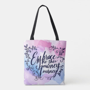 Bolso De Tela Caligrafía