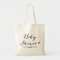 Caligrafía moderna Baby Shower Party Favor Bag