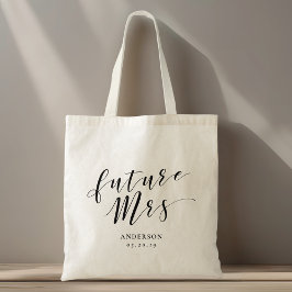 Bolso De Tela Caligrafía moderna futura Sra.