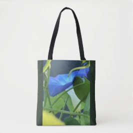Bolso De Tela Cáliz-de-Campanilla Matutina Azul