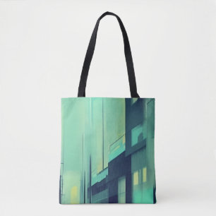 Bolso De Tela Calle azul nocturna