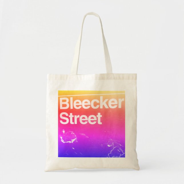 Bolso De Tela Calle Bleecker, Greenwich Village, Manhattan NYC (Frente)