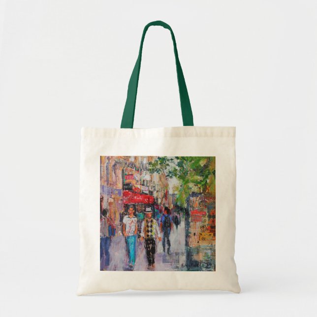 Bolso De Tela Calle de París (Frente)