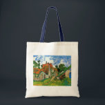 Bolso De Tela Calle del pueblo por Vincent van Gogh<br><div class="desc">Village Street de Vincent van Gogh es una pintura arquitectónica antigua de un post de arte fino que presenta una hilera de casas de campo en un carril rural de la ciudad de Auvers, Francia. Sobre el artista: Vincent Willem van Gogh fue un pintor impresionista de post cuyo trabajo fue...</div>