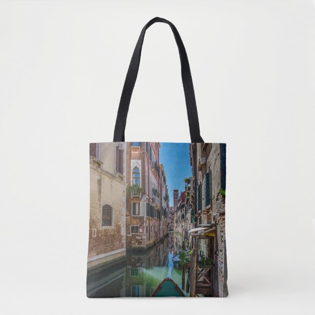 Bolso De Tela Calle estrecha con canal en Venecia (Anverso)