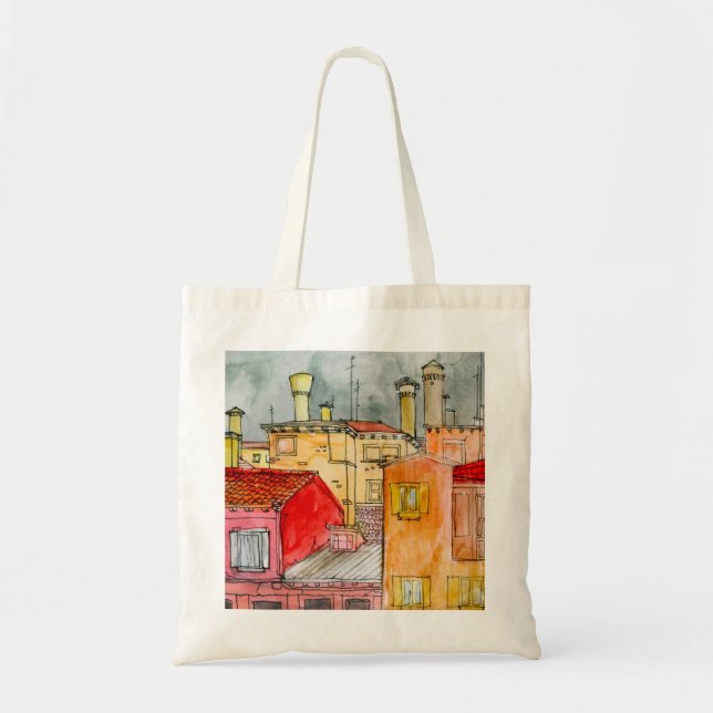 Bolso De Tela Calle italiana (Frente)