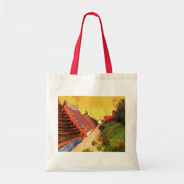 Bolso De Tela Calle Saintes Maries por Vincent van Gogh (Frente)