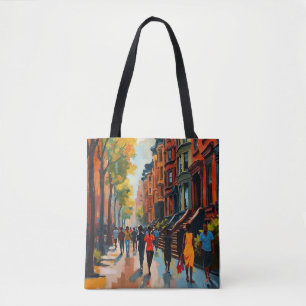 Bolso De Tela Calle sofisticada del Renacimiento de Harlem