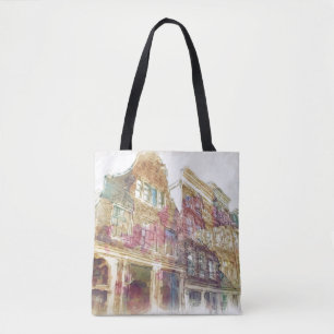 Bolso De Tela Calles de Amsterdam vieja