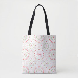 Bolso De Tela Calligrafía Minimalista de floral rosa cúrcuta