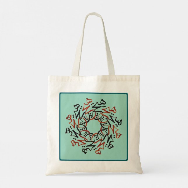Bolso De Tela Calligrafía persa Tote Bag (Reverso)