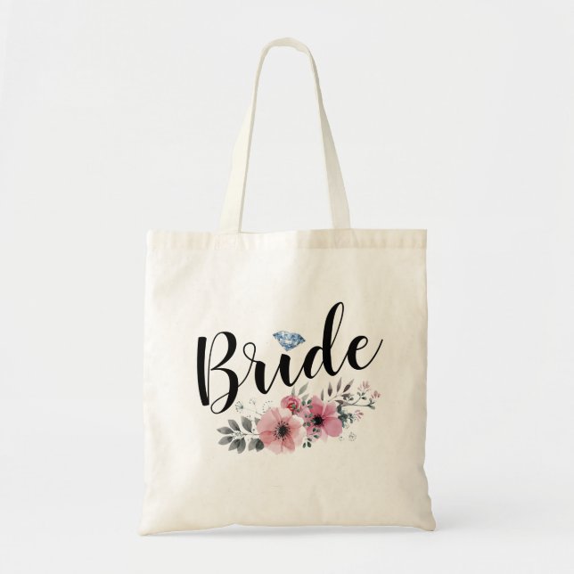 Bolso De Tela Calligraphy Bride (Frente)