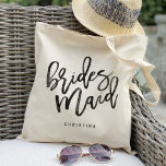 Bolso De Tela Calligraphy Bridemaid<br><div class="desc">Chequear más de 200 populares estilos de bolsas de boda de la colección de "Boda Tote Bags" de mi tienda. bolsas de boda de tote, bolsas de tote de tote, boda, bolsas de tote florales, bolsos de tote rústicos, nombre, bolsas de tote personalizadas, bolsas de tetas de compras, ducha de...</div>