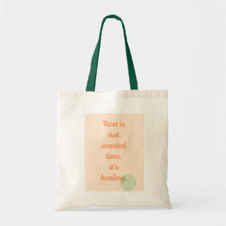 Bolso De Tela Calm & Healing Affirmation Tote Bag