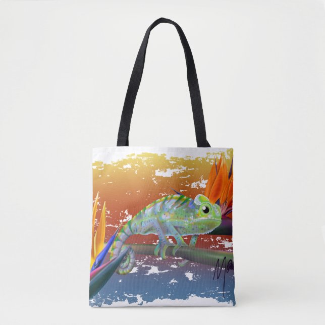 Bolso De Tela Camaleón  (Anverso)