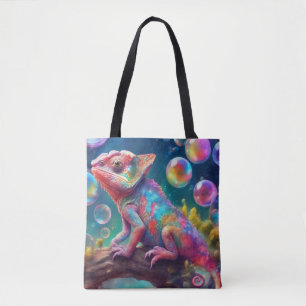 Bolso De Tela Camaleón con burbujas