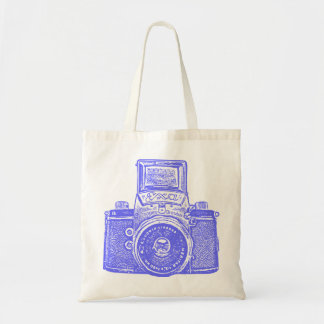 Bolso De Tela Cámara de Alemania Oriental - Azul Eléctrico