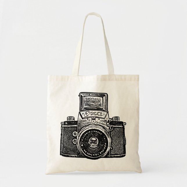 Bolso De Tela Cámara de Alemania Oriental - Negro (Frente)