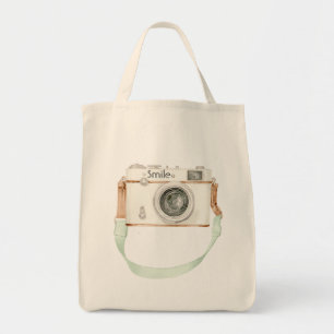 Bolso De Tela Cámara de Crema de Menta