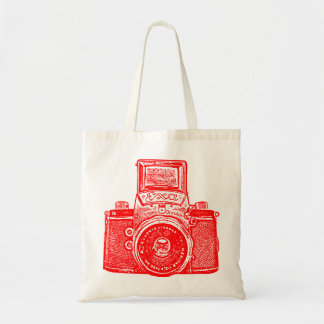 Bolso De Tela Cámara germanooriental - rojo