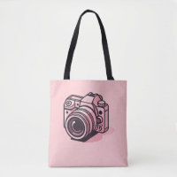 Cámara réflex digital rosa de moda Fotografía pers