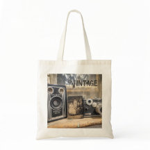 Cámaras antiguas con impresión vintage