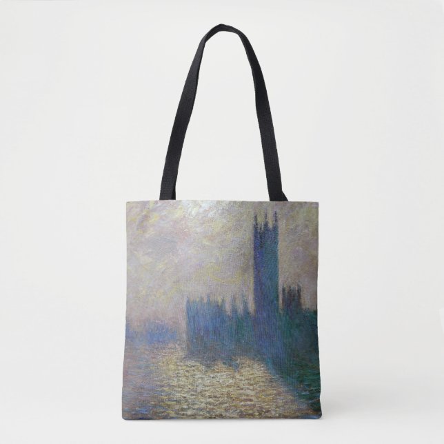 Bolso De Tela Cámaras del Parlamento (Londres), Monet (Anverso)