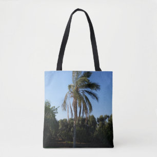 Bolso De Tela Cambiar el árbol de palmas bajo un cielo despejado
