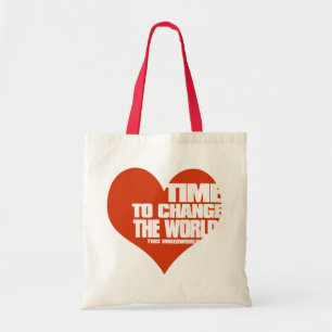Bolso De Tela cambiar el mundo, corazón