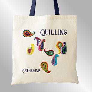 Bolso De Tela Cambiar el nombre y la soldadura, los paisleys de