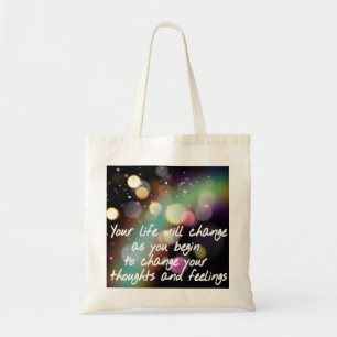Bolso De Tela cambiar las palabras de motivación de tu vida