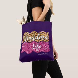 Bolso De Tela Cambiar texto Añadir nombre #GrandmaLife Vida Abue