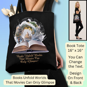 Bolso De Tela Cambiar texto, libros Desplegar imágenes de pelícu