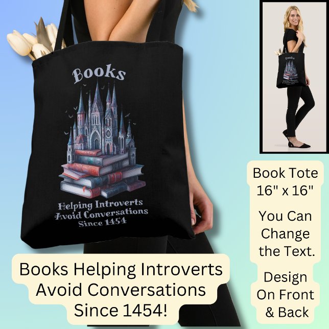 Bolso De Tela Cambiar texto, libros que ayuden a los introvertid (Subido por el creador)