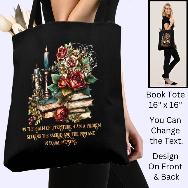 Bolso De Tela Cambiar texto, libros y velas góticas, presupuesto (Subido por el creador)