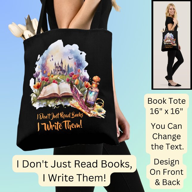 Bolso De Tela Cambiar texto, no solo leo libros, los escribo (Subido por el creador)
