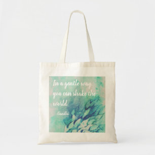 Bolso De Tela Cambie el tote de la acuarela del mundo
