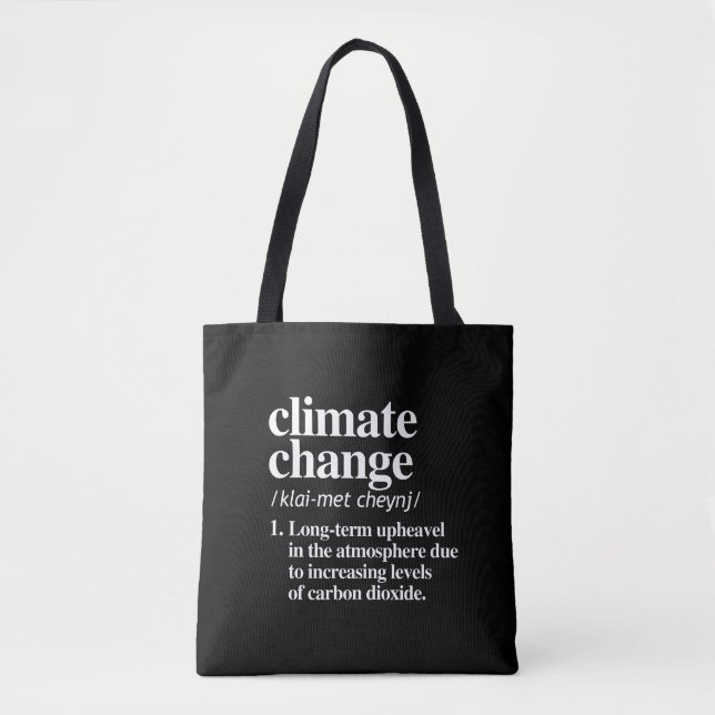 Bolso De Tela Cambio climático (Anverso)